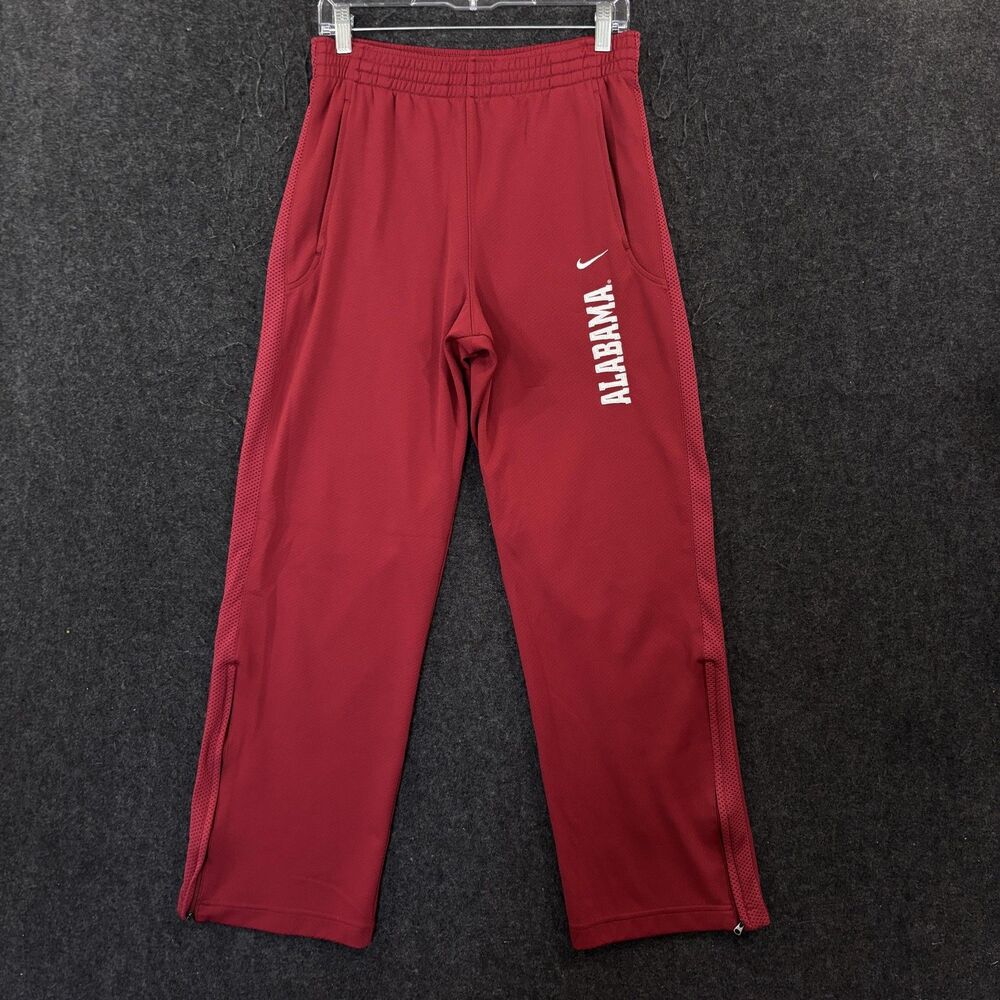 Alabama Crimson Tide Pants Men's XS Red Nike Fit Dry Basketball Warm Up Zip